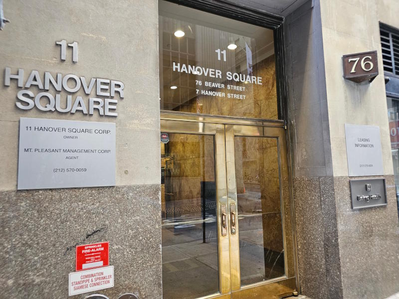 11 Hanover Square building entrance